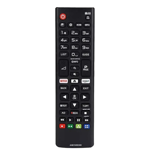 Planet Gates Black HIGH QUALITY ABS REMOTE CONTROL AKB75095308 FOR LG SMART TV 433MHZ