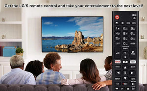 Planet Gates Black HIGH QUALITY ABS REMOTE CONTROL AKB75095308 FOR LG SMART TV 433MHZ