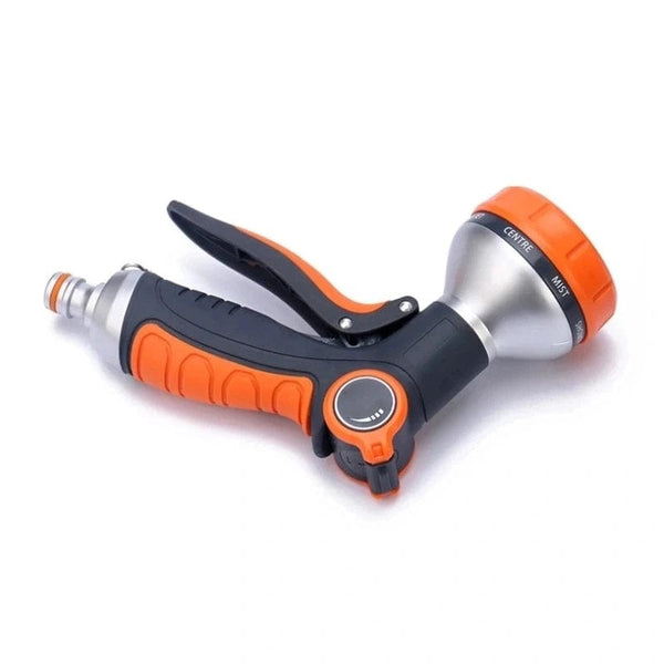 Planet Gates Black Hose Water Spray Gun Adjustable Car Wash Hose Garden Spray Portable High Pressure Gun Sprinkler Nozzle 8 Pattern Water Jet