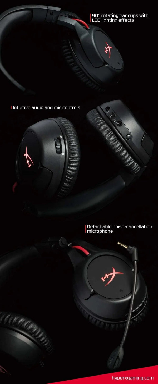 Planet Gates black HyperX Cloud Flight cloud2 Gaming Headset support a 3.5mm wired audio connection Multifunction Headphones For PC PS4 PS5 Mobile