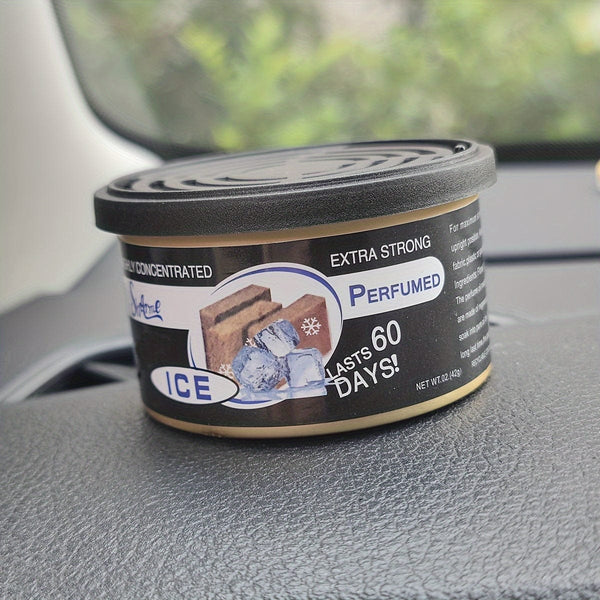 Planet Gates Black Ice 1pc Car Air Freshener Jar, Jasmine/ Strawberry/ Bubble Gum/ Vanilla Cherry Aroma Diffuser, Car Interior Accessories