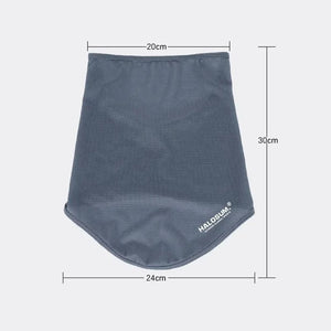 Planet Gates Black Ice Silk Fishing Cycling Bandana Mesh Face Cover Half Mask Hang-Ear Neck Gaiter Cool Tube Scarf Sport Running Hiking Hunting