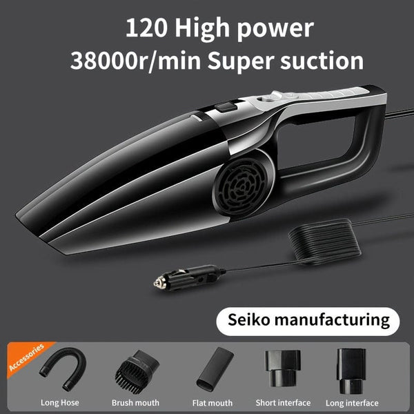 Planet Gates Black In-car Vehicle Household Indoor Large Vacuum Cleaner Power Large Suction Strong Vacuum Vehicle Small Vehicle Vacuum Cleaner Dry-wet Dual-use