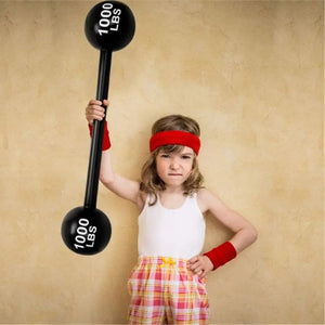 Planet Gates black Inflatable Barbell Toys Creativity PVC Party Event Game Props Decoration Simulation Gym Fun Game Barbell Funny Toys Gifts