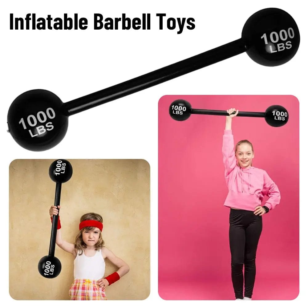 Planet Gates black Inflatable Barbell Toys Creativity PVC Party Event Game Props Decoration Simulation Gym Fun Game Barbell Funny Toys Gifts