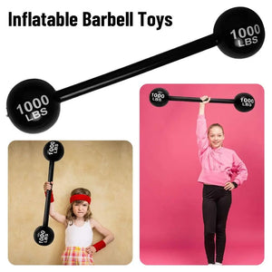 Planet Gates black Inflatable Barbell Toys Creativity PVC Party Event Game Props Decoration Simulation Gym Fun Game Barbell Funny Toys Gifts