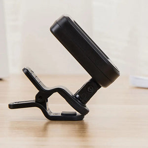 Planet Gates black JT-02 Clip-On Electronic Guitar Tuner Digital Tone Tuner for Electric Bass Guitar Violin Ukulele Universal Rotatable Sensitive