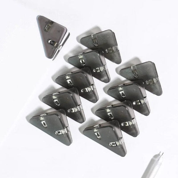 Planet Gates black Kawaii 5pcs Triangle Corner Clips File Paper Clips File Index Photo Clamp Page Holder Korean Stationery Office Desk Organizer