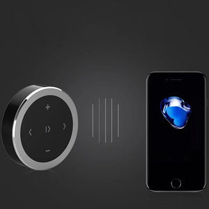 Planet Gates Black Kebidu Wireless Bluetooth Media Steering Wheel Remote Control Mini Mp3 Remote Controller For Android IOS Smartphone Controller