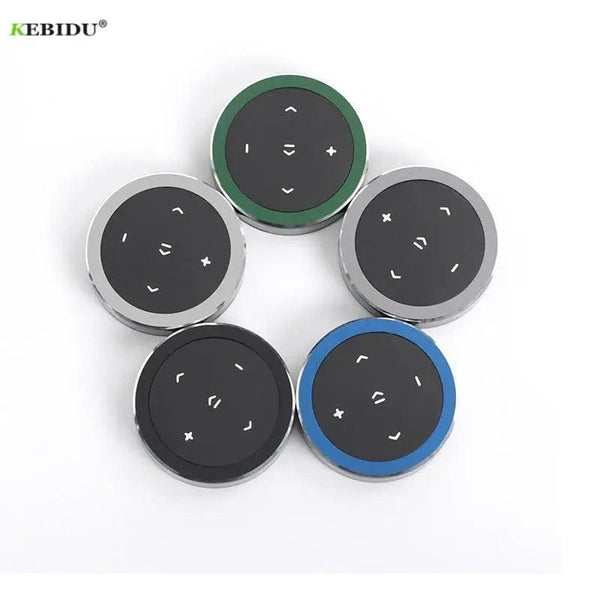 Planet Gates Black Kebidu Wireless Bluetooth Media Steering Wheel Remote Control Mini Mp3 Remote Controller For Android IOS Smartphone Controller