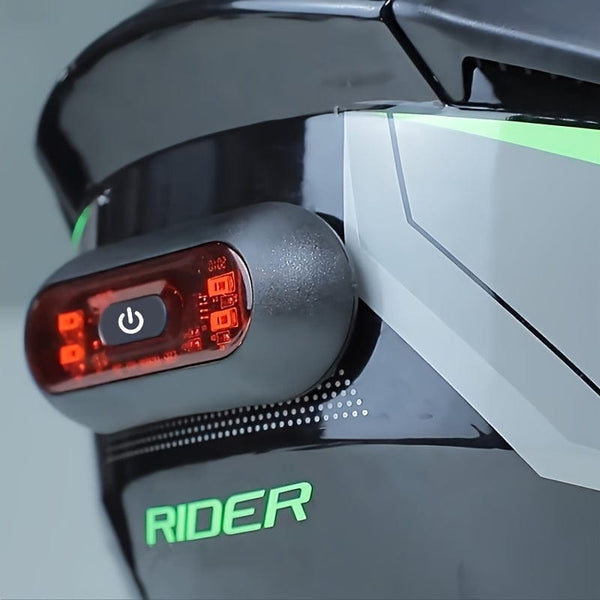 Planet Gates Black Kihous LED Safety Signal Warning Rear Lamp Waterproof Motorcycle Helmet Light Taillight