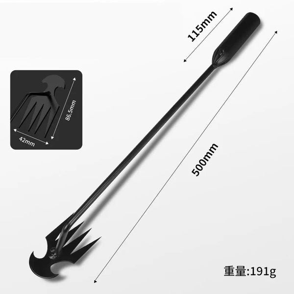 Planet Gates Black L Manganese Steel Garden Weeders Grass Rooting Loose Soil Hand Weeding Removal Puller Multifunctional Weeder Gardening Tools