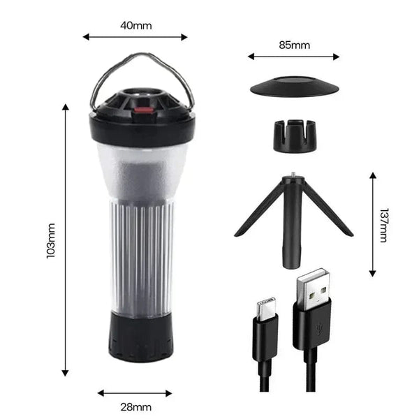 Planet Gates Black lamp BATOT 5 Set 3000mAh Camping Lantern Goal Zero Flat Replacement Camping Lamp 5 Lighting Modes Led Flashlights Emergency Lamp