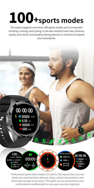 Planet Gates Black leather / NFC GT4 Pro 2024 New GPS Smart Watch Men For Huawei GT4Pro HD Screen Bluetooth Call Watches NFC IP68 Waterproof Blood Sugar Smartwatch Woman