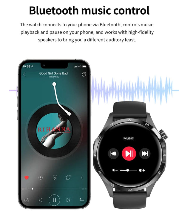 Planet Gates Black leather / NFC GT4 Pro 2024 New GPS Smart Watch Men For Huawei GT4Pro HD Screen Bluetooth Call Watches NFC IP68 Waterproof Blood Sugar Smartwatch Woman