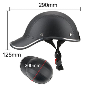 Planet Gates black LEEPEE For Cafe Racer Chopper Scooter Safety Hard Hat Half Face Vintage Summer Cap Motorcycle Half Helmet Baseball Cap Style
