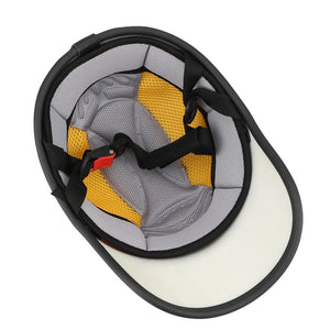 Planet Gates black LEEPEE For Cafe Racer Chopper Scooter Safety Hard Hat Half Face Vintage Summer Cap Motorcycle Half Helmet Baseball Cap Style