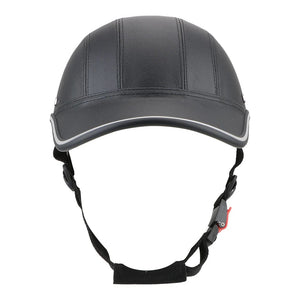 Planet Gates black LEEPEE For Cafe Racer Chopper Scooter Safety Hard Hat Half Face Vintage Summer Cap Motorcycle Half Helmet Baseball Cap Style