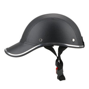 Planet Gates black LEEPEE For Cafe Racer Chopper Scooter Safety Hard Hat Half Face Vintage Summer Cap Motorcycle Half Helmet Baseball Cap Style