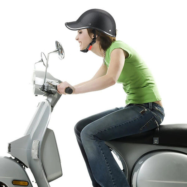 Planet Gates black LEEPEE For Cafe Racer Chopper Scooter Safety Hard Hat Half Face Vintage Summer Cap Motorcycle Half Helmet Baseball Cap Style