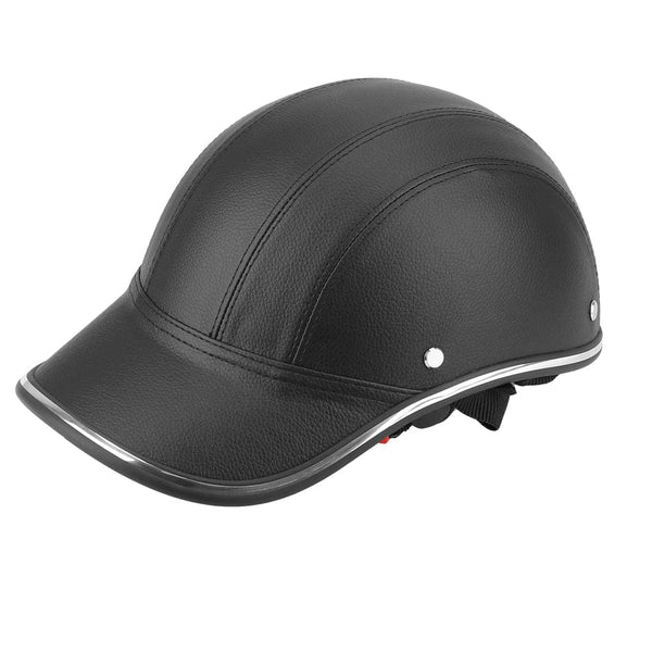Planet Gates black LEEPEE For Cafe Racer Chopper Scooter Safety Hard Hat Half Face Vintage Summer Cap Motorcycle Half Helmet Baseball Cap Style