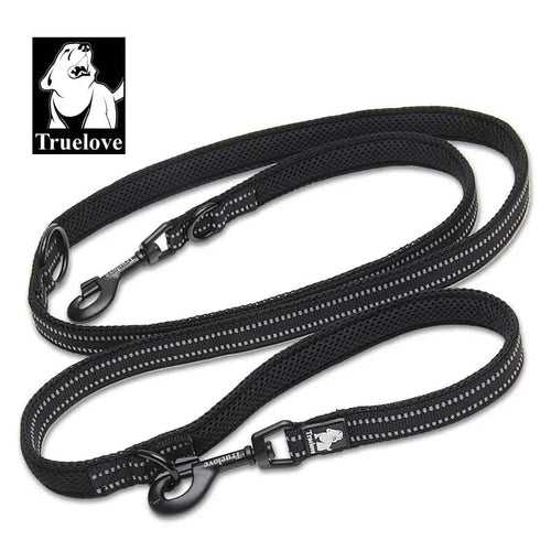 Planet Gates black / M (2cmX200cm) / CHINA Truelove 7 In 1 Multi-Function Adjustable Dog Lead Hand Free Pet Training Leash Reflective Multi-Purpose Dog Leash Walk 2 Dogs