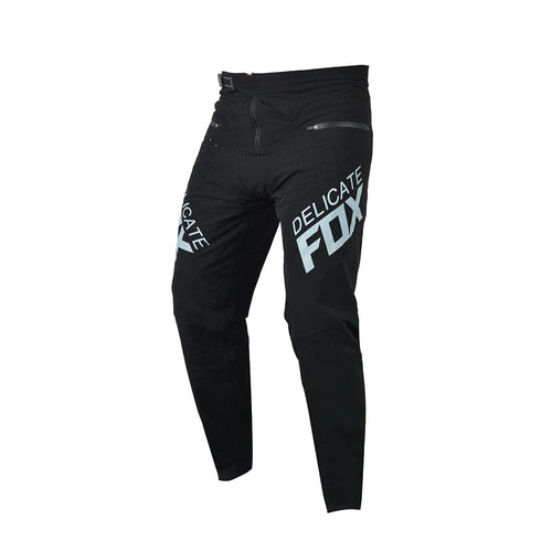 Planet Gates Black / M(32) Delicate Fox Flexair Mach MTB Pants MX Motocross Motorcycle Bicycle Off Road Dirt Bike BMX DH Enduro Mountain Downhill Racing