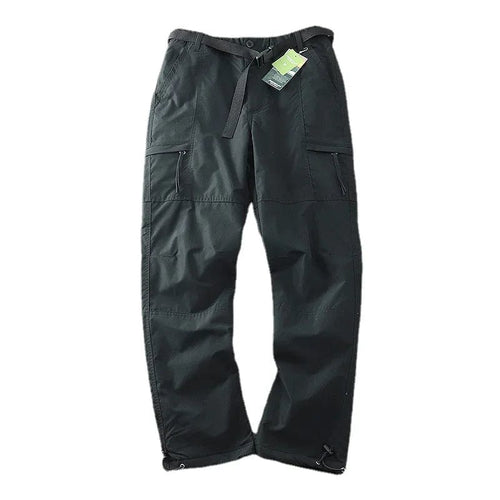 Planet Gates Black / M Camping Hunting Equipment Trousers Germany Windproof Waterproof Plush Soft Shell Pants Outdoor Men's Straight Multi Bag Overalls