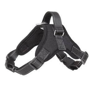 Planet Gates black / M Saddle Dog Harness Reflective Adjustable Pet Harness No Pull Walking Training Small Medium Large Big Dogs Chest Strap Product