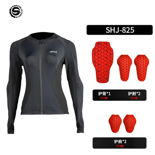 Planet Gates black / M SFK Summer Breathable Motorcycle Jacket Women Tight Moto Body Armor Clothing Female Biker Jacket CE Motorbike Protective Gear