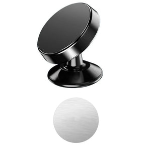 Planet Gates Black Magnetic Car Phone Holder Magnet Mount Mobile Cell Phone Stand Telefon GPS Support Strong Adsorption Stable Metal Material