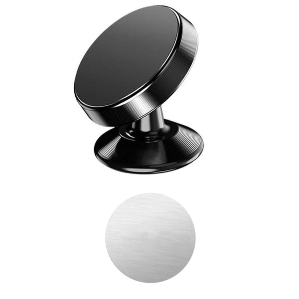 Planet Gates Black Magnetic Car Phone Holder Magnet Mount Mobile Cell Phone Stand Telefon GPS Support Strong Adsorption Stable Metal Material