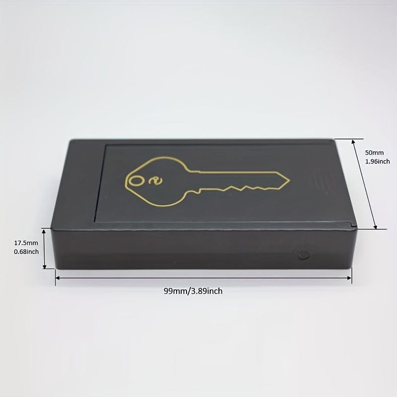 Planet Gates Black Magnetic Key Box Car Key Box Magnet Adsorption Car Bottom Magnetic Suction Anti-lost Hidden Spare Home Key Box Drawer Type