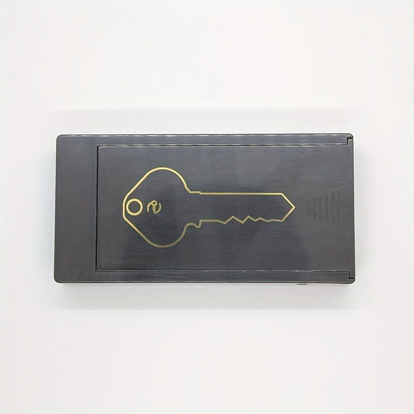 Planet Gates Black Magnetic Key Box Car Key Box Magnet Adsorption Car Bottom Magnetic Suction Anti-lost Hidden Spare Home Key Box Drawer Type