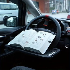 Planet Gates Black Make Driving Easier With The Multifunctional Car Steering Wheel Tray Table Steering Wheel Storage Rack Storage Board Card Table