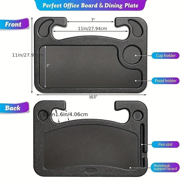 Planet Gates Black Make Driving Easier With The Multifunctional Car Steering Wheel Tray Table Steering Wheel Storage Rack Storage Board Card Table