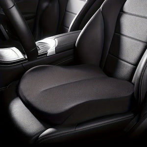 Planet Gates Black Memory Foam Car Seat Pad, Car Seat Cushions For Driving, Office Chair Seat Cushion For Longer And Comfortable Sitting