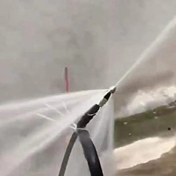 Planet Gates Black Metal 1/4"Quick High Pressure Washer 6 Jet Nozzle Universal Washing Machine Drain Pipe Dredging Cleaning Nozzle