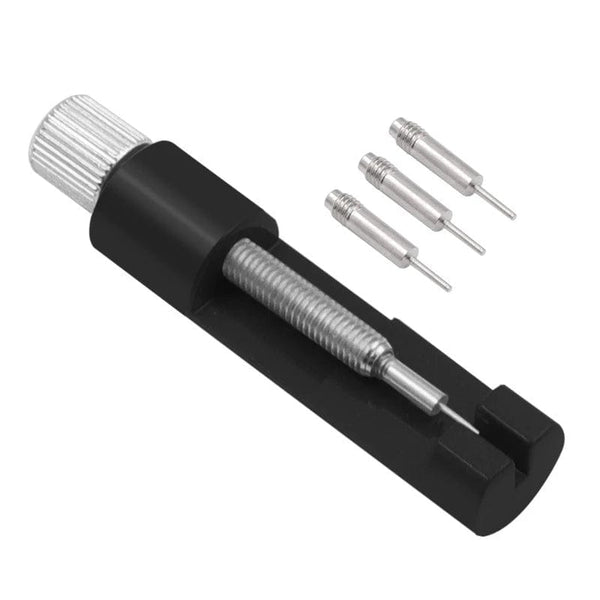 Planet Gates black Metal Watch Band Strap Link Pin Remover Repair Tool Kit for Watchmakers with Pack of 3 Extra Pins Mini Watchband Tools