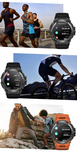 Planet Gates Black MEVADEN 1.5" Bluetooth Call GPS Smart Watch Men 120+ Sports Fitness Tracker Health Monitor Smartwatch for Android IOS 600mAh T90