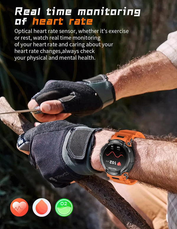 Planet Gates Black MEVADEN 1.5" Bluetooth Call GPS Smart Watch Men 120+ Sports Fitness Tracker Health Monitor Smartwatch for Android IOS 600mAh T90