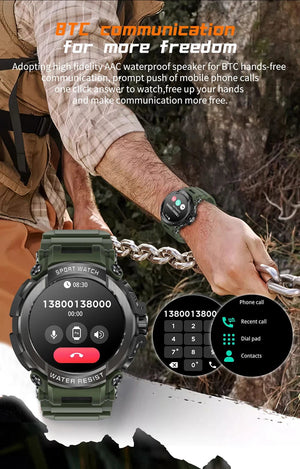 Planet Gates Black MEVADEN 1.5" Bluetooth Call GPS Smart Watch Men 120+ Sports Fitness Tracker Health Monitor Smartwatch for Android IOS 600mAh T90