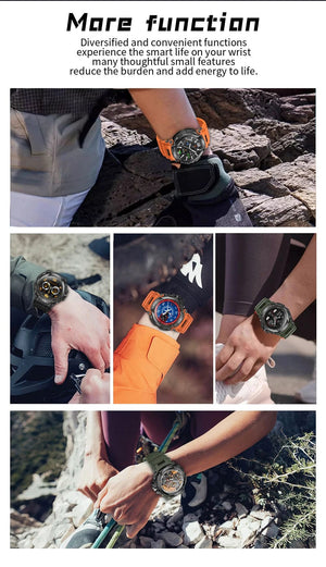 Planet Gates Black MEVADEN 1.5" Bluetooth Call GPS Smart Watch Men 120+ Sports Fitness Tracker Health Monitor Smartwatch for Android IOS 600mAh T90