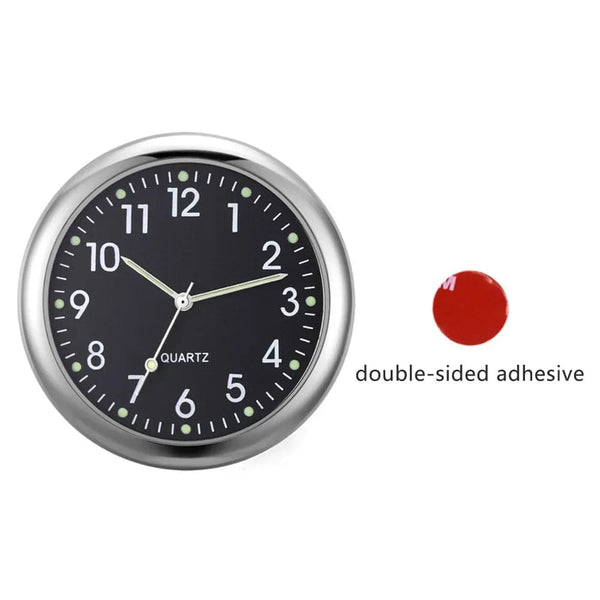 Planet Gates black Mini Watch Mini Quartz Clock Light Emitting Electronic Clock Waterproof Bicycle Motorcycle Watch Dashboard Car Clock