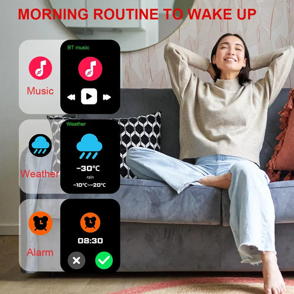 Planet Gates Black ML H9 New Smart Watch 2.01 Inch HD Display Answer Make Call Message Preview Sport Modes DIY Dial Weather Forecast For Men Women