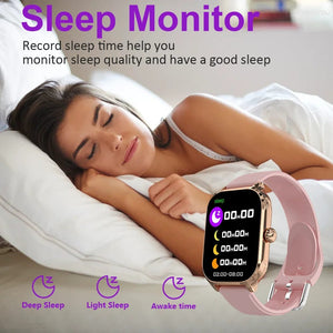 Planet Gates Black ML H9 New Smart Watch 2.01 Inch HD Display Answer Make Call Message Preview Sport Modes DIY Dial Weather Forecast For Men Women