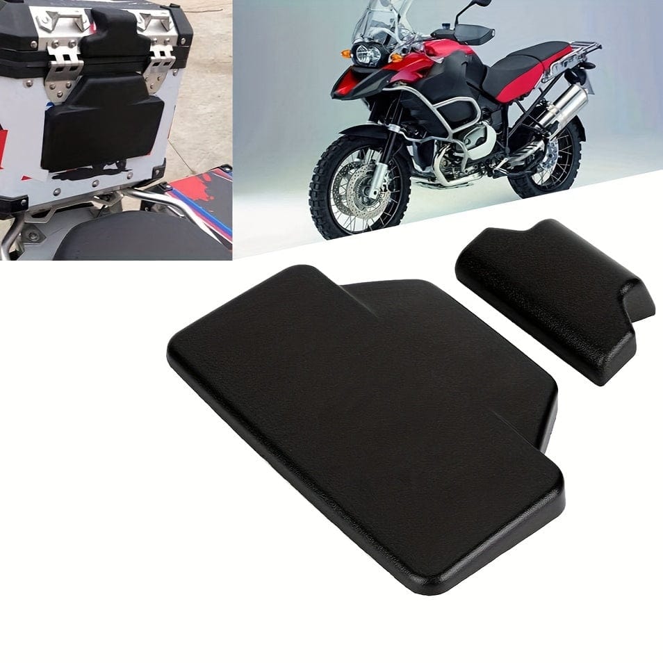 Planet Gates Black Motorcycle Back Cushion Rear Pad Saddlebag Trunk Passenger Backrest Accessories Fit For BMW F800GS R1200GS ADV (Black)