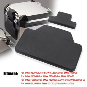 Planet Gates Black Motorcycle Back Cushion Rear Pad Saddlebag Trunk Passenger Backrest Accessories Fit For BMW F800GS R1200GS ADV (Black)