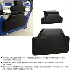 Planet Gates Black Motorcycle Back Cushion Rear Pad Saddlebag Trunk Passenger Backrest Accessories Fit For BMW F800GS R1200GS ADV (Black)