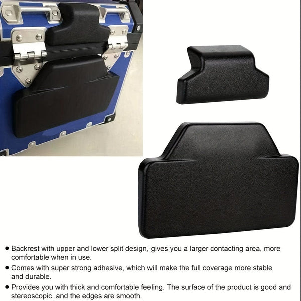 Planet Gates Black Motorcycle Back Cushion Rear Pad Saddlebag Trunk Passenger Backrest Accessories Fit For BMW F800GS R1200GS ADV (Black)